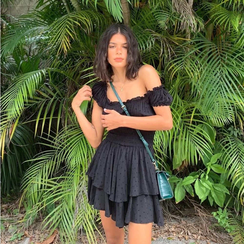 PRINCESS POLLY LOVE GALORE ROMPER BLACK